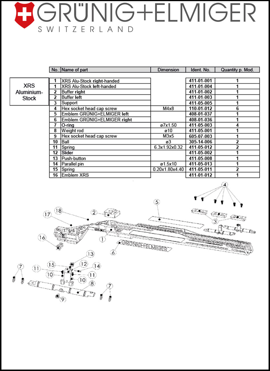 Explosion XRS Aluminium Stock