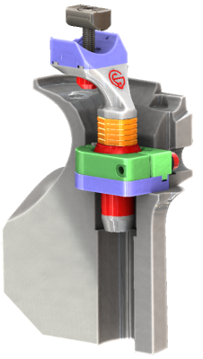 G+E 3D-Griff RH, Gr. XS-L mit 3D-Mechanik