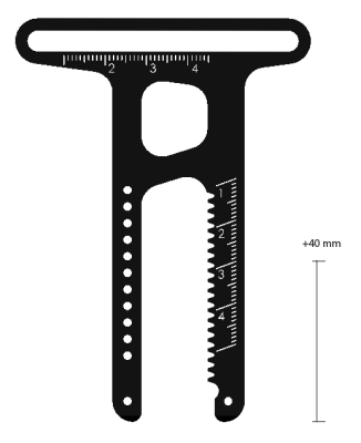 G+E Ratchet for cheekpiece, sts, long