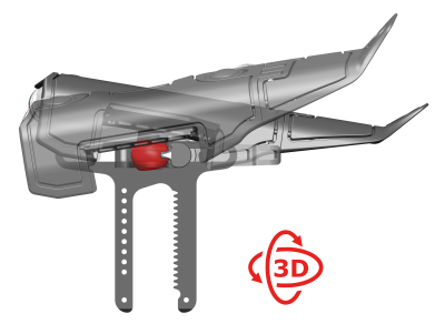 G+E cheek piece Smallbore short ratchet, LH