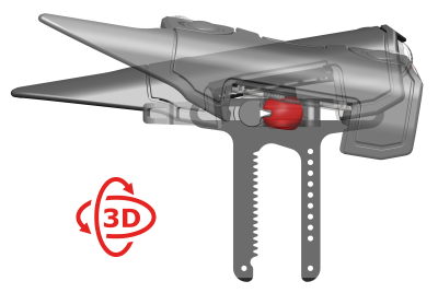 G+E Schaftbacke Bigbore Zahnstange +20mm, RH