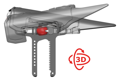 G+E cheek piece Bigbore short ratchet, LH