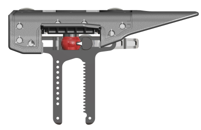 G+E Schaftbacke Bigbore Zahnstange +40mm, LH