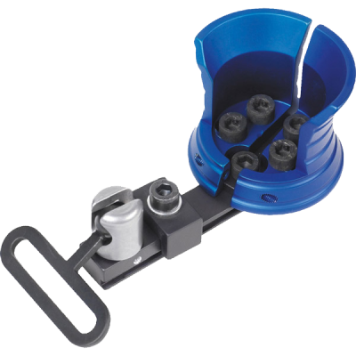 Gehmann 845B Handstop, blau eloxiert