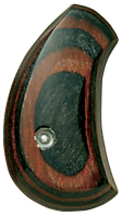 24.4602 - Bird's Head Style Red/Black Laminated Grip 