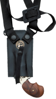 Shoulder Holster "Vertical Carry", Black Leather