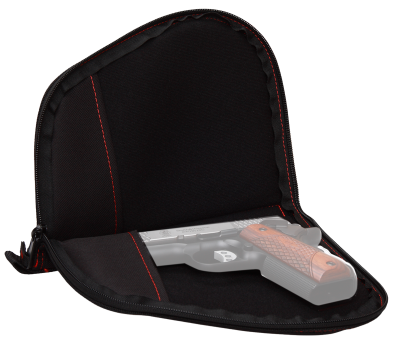 Allen Two Pocket, Auto-Fit Handgun Case 9",blk/red