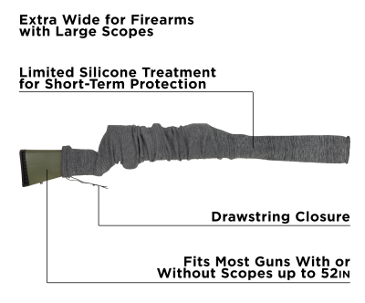 Allen Bas de carabine Gun Sock, gris 132cm