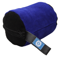 31.1020 - ahg 381 Kniendrolle VELOURSLEDER, blau/schwarz