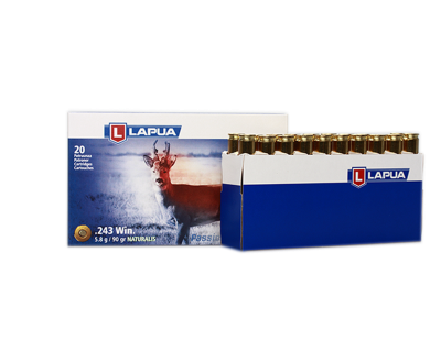 Lapua Cartridge .243Win, Naturalis 90gr N509