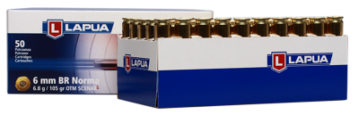 Lapua Cartridge 6mmBR Norma, Scenar-L OTM 105gr