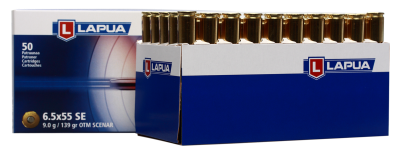 Lapua Cartridge 6.5x55Swedish, Scenar OTM 139gr