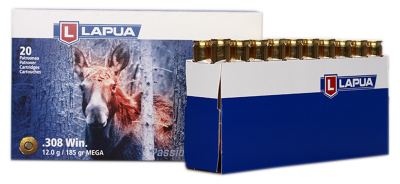 Lapua Cartouches .308Win, Mega SP 185gr E415