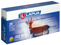 36.6010 - Lapua Cartouches .222Rem, SP 55gr E539