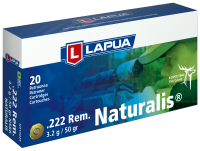 Lapua Cartridge .222Rem, Naturalis 50gr N566