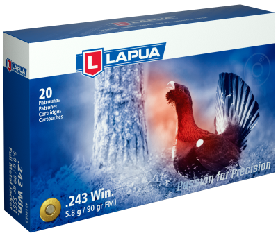 Lapua Cartridge .243Win, FMJ 90gr B503