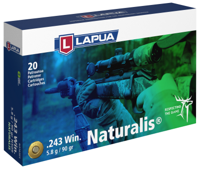 Lapua Cartouches .243Win, Naturalis 90gr N509