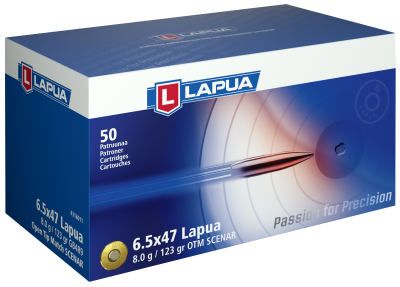 Lapua Cartouches 6.5x47Lapua, Scenar OTM 123gr