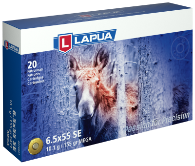 Lapua Cartouches 6.5x55Swedish, Mega SP 155gr