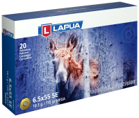 36.6080 - Lapua Cartouches 6.5x55Swedish, Mega SP 155gr