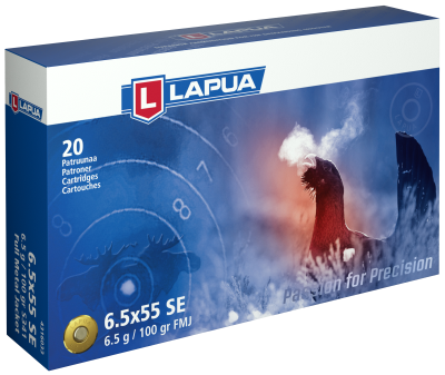 Lapua Kugelpatrone 6.5x55Swedish, FMJ 100gr S341