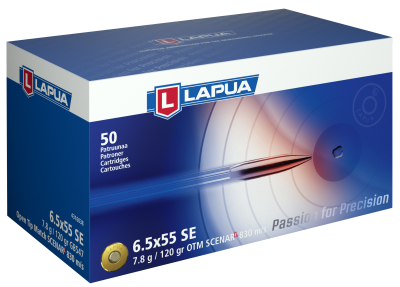 Lapua Kugelpatrone 6.5x55Swedish, Scenar-L OTM