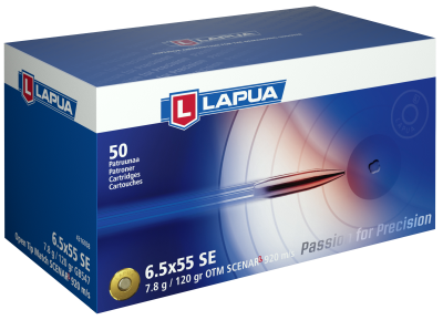 Lapua Cartridge 6.5x55Swedish, Scenar-L OTM