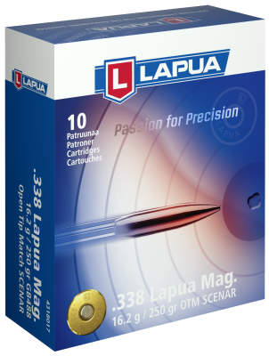 Lapua Cartridge .338Lapua Mag, Scenar OTM 250gr