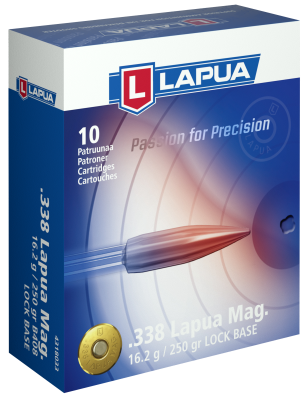 Lapua Kugelpatrone .338Lapua Mag, FMJ 250gr B408