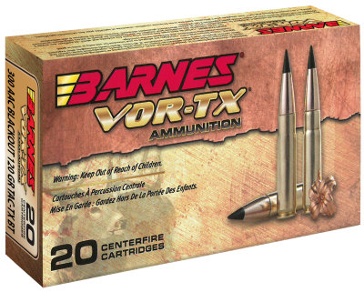 Barnes Kugelpatrone .300AAC Blkout, TacTX BT 120gr