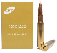 CBC Ammunition .50BMG, M33 Ball 660gr (10 R.)