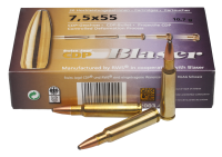 Blaser Kugelpatrone 7.5x55swiss, CDP 165gr/10.7g