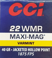 CCI KK-Patrone .22WMR, HP MaxiMag 40gr