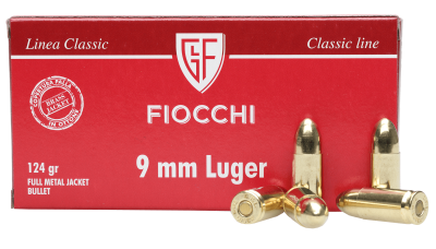 Cartouche Fiocchi FFW 9mmLuger, FMJ 124gr/8g (50)