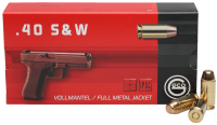 37.6104.40 - Geco FFW-Patrone .40 S&W FMJ FlatNose, 180gr/11.7g