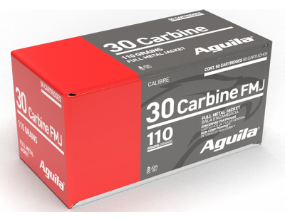 Aguila cartouches .30 Carbine, 110gr FMJ