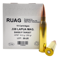 37.3100.1 - Swiss P Kugelpatrone .338LapMag Target 250gr