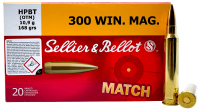 Sellier&Bellot Kugelpatrone .300WinMag 168gr HPBT 