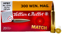 37.1861.1 - Sellier&Bellot Kugelpatrone .300WinMag 190gr HPBT