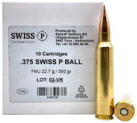 Swiss P Kugelpatrone .375 Swiss P Ball 350gr