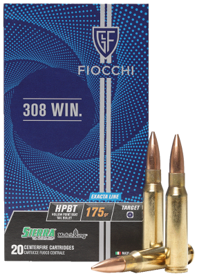 Fiocchi bullet cartridge .308Win. HPBT Exacta 175g