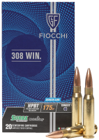 Cartouche à balle Fiocchi .308Win. HPBT Exacta 175