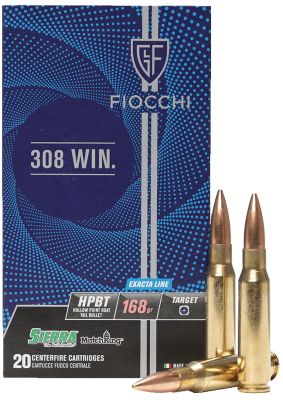 Fiocchi Kugelpatrone .308Win. HPBT Exacta 168gr