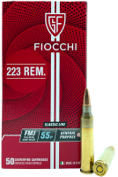 Cartouche à balle Fiocchi .223Rem, FMJ 55gr/3.56g