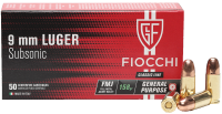 37.2006 - Cartouche Fiocchi FFW 9mmLuger FMJ subsonique 