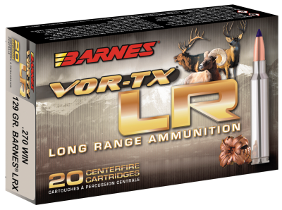 Barnes Kugelpatrone .270Win, LRX BT 129gr