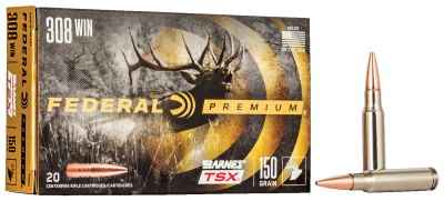 Federal Cartouches .308Win., 150gr, Barnes TSX 