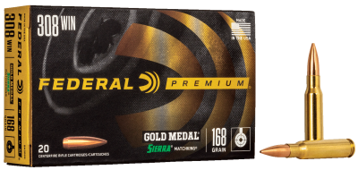 Federal cartridge .308Win., 168gr, Gold Medal