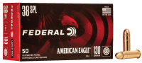 38.2055.05 - Federal .38Special, 130gr, FMJ (50 Rnd Box)