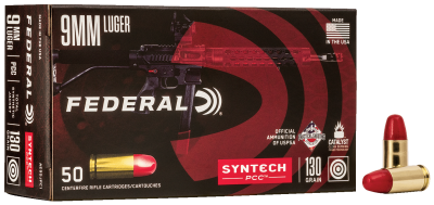 Federal  9mm Luger, 130gr, Syntech PCC